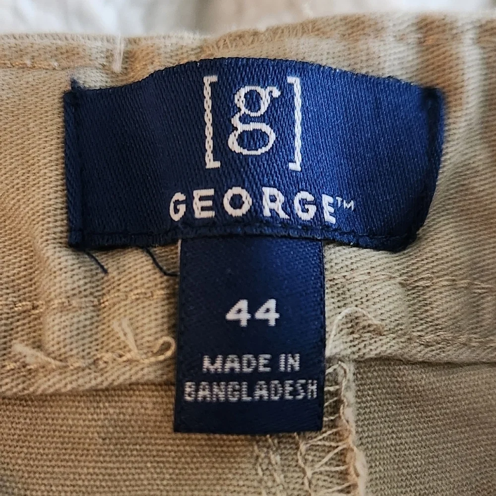🩳George Men’s Tan Shorts, Size 44, 9" Inseam, NWT Casual comfort / classic look - Picture 13 of 13